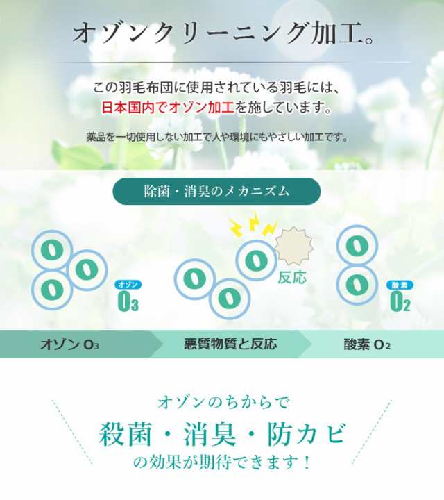 日本製 羽毛布団 羽毛ふとん 増量 1.2kg ホワイトダックダウン 93% 防