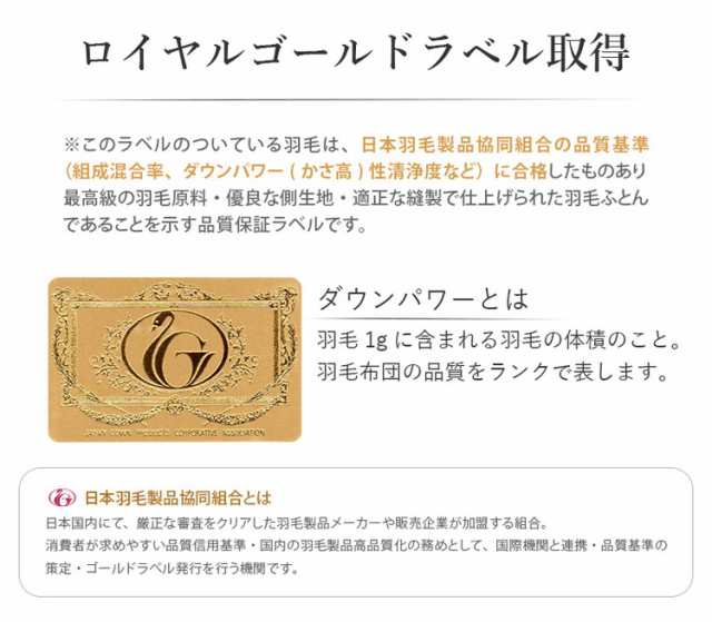 日本製 羽毛布団 羽毛ふとん 増量 1.55kg ホワイトダックダウン 93% 防