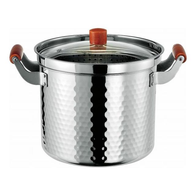 パスタ鍋 22cm 鍋 IH対応 ガス火OK パスタポット パスタパン 満水容量 6.7リットル ステンレス製 ぱすた&めんぽっと 22cm なべ ナベ お鍋 化粧箱入り(代引不可)【送料無料】の通販は