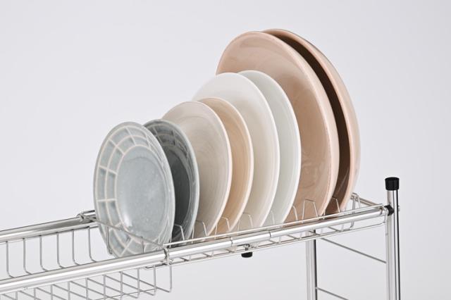 シンク上水切りラック 約560~980×200×470mm 大容量 ステンレス シンク収納 キッチンラック【送料無料】_2
