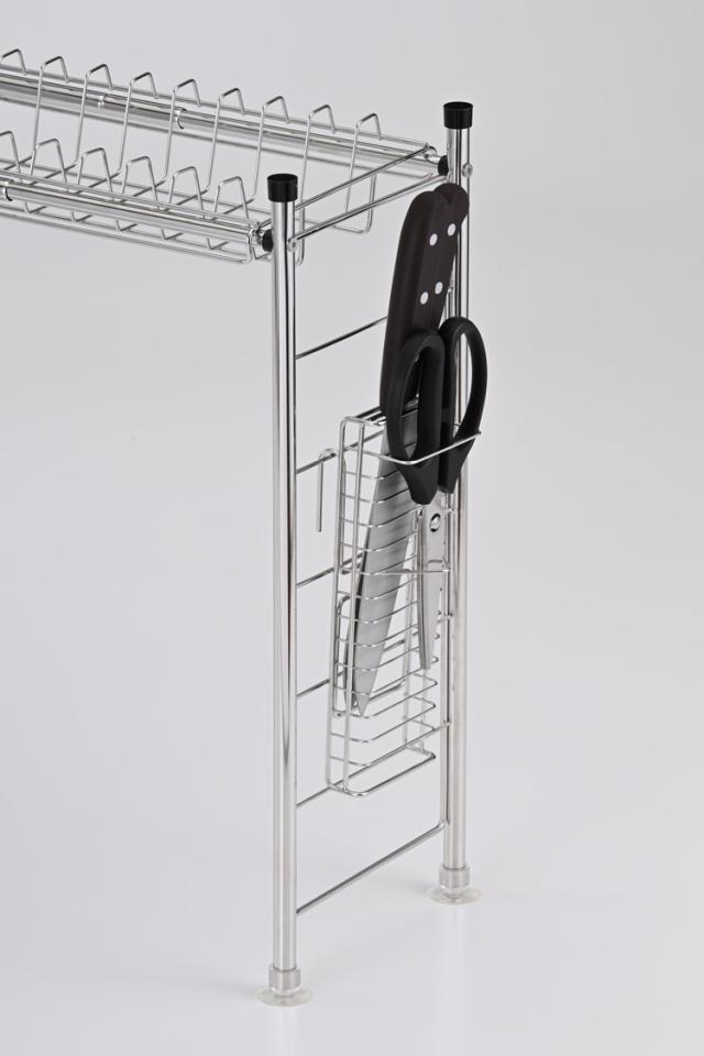 シンク上水切りラック 約560~980×200×470mm 大容量 ステンレス シンク収納 キッチンラック【送料無料】_5