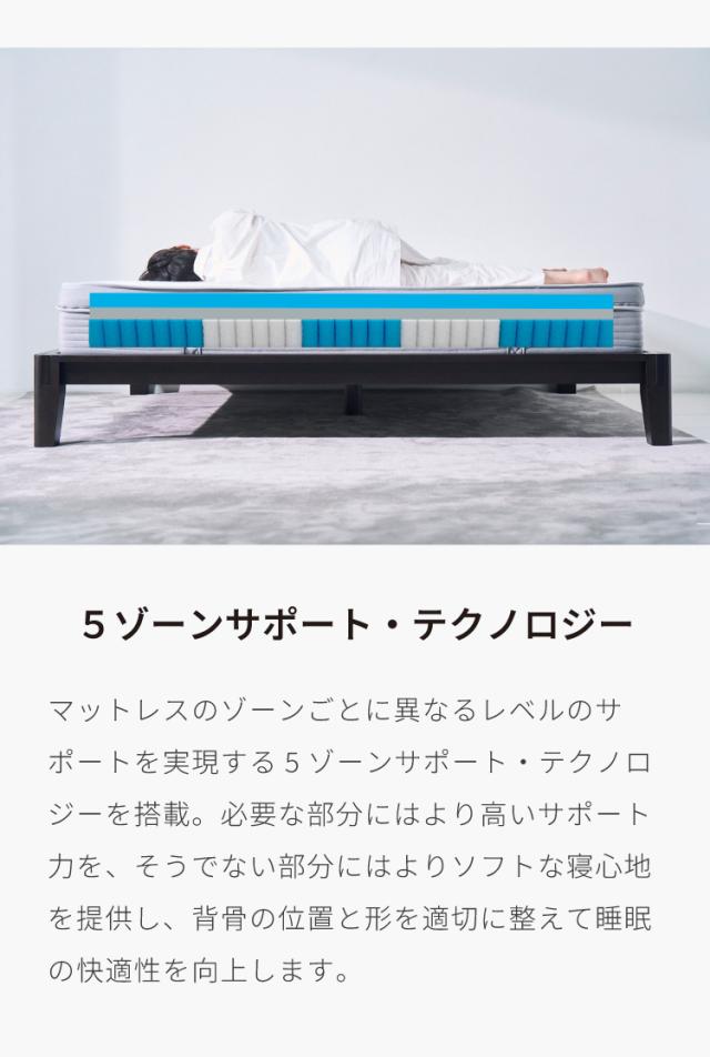 最高ランクを自分で選ぶ gugu パーフェクトフィット マットレス 45日間変換保証 クイーンサイズ 体圧分散 ベッドマット 高反発マットレス 三つ折りマットレス 10年保証【送料無料】_6