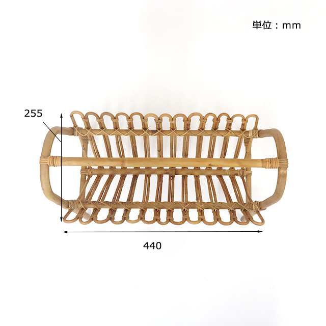 ラタン 天然籐 マガジンラック 幅48cm マガジンスタンド 収納 リゾート ガーデン アンティーク ヴィンテージ 天然素材【送料無料】の通販はau  PAY マーケット - リコメン堂インテリア館