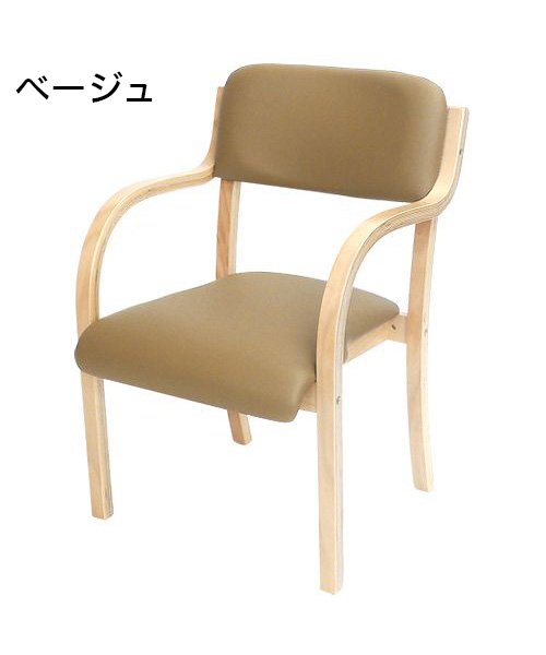 サポートチェア ダイニングチェア シエル 組み立て品 ナチュラルフレーム 立ち座りサポート 介護チェア 木製 ダイニングチェア スタッキ_6