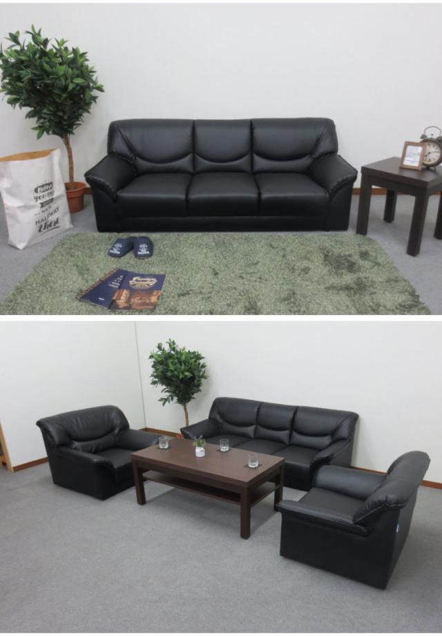 応接ソファ 3人掛け ヴェルコム ソファ 3人用 3人掛けソファー 応接用ソファ ロビーチェア 待合室 椅子 業務用 おしゃれ 銀行 オフィス家_3