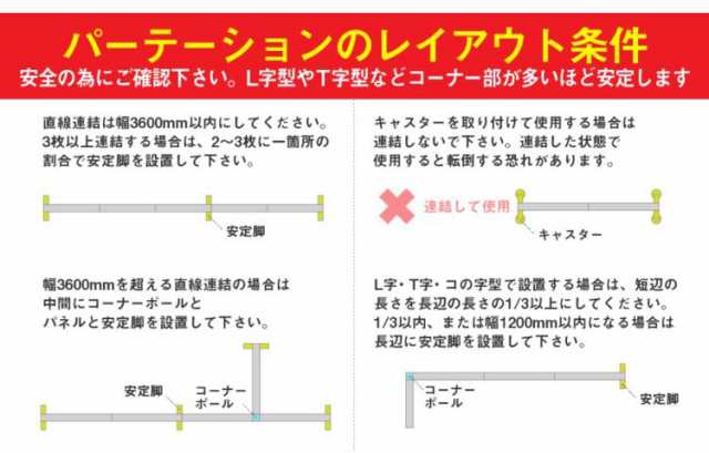 パーテーション クロスタイプ 幅100cm 高さ120cm 布製 間仕切り ロー