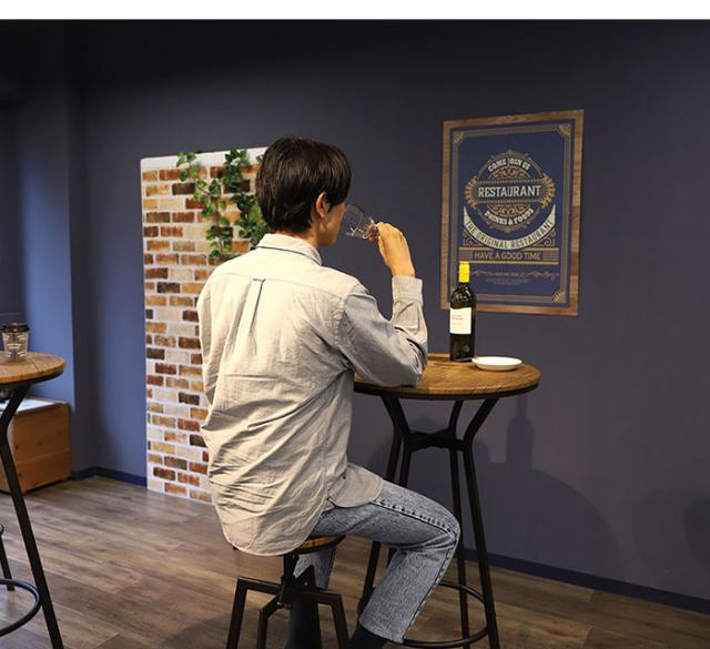 カウンターチェア インダストリアルデザイン バーチェア 高さ59~73cm 昇降 バースツール ハイチェア ハイスツール 木製 北欧 アンティーク カフェ風 代引不可