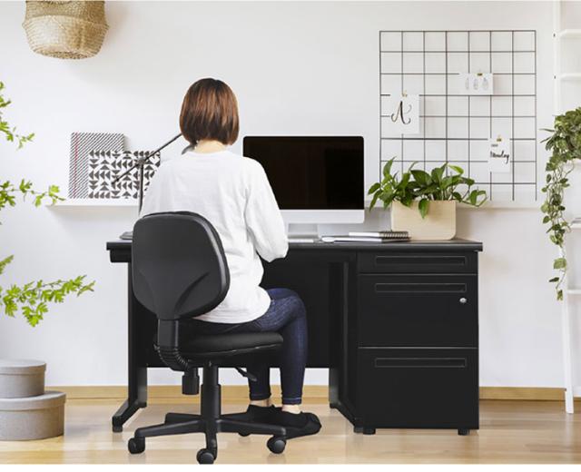 オフィスデスク 片袖机 幅120×奥行き70cm デスク 片袖デスク スチールデスク 事務机 事務用デスク ワークデスク パソコンデスク PCデスク 事務デスク 学習机 学習デスク 業務用(代引不可)【送料無料】_2