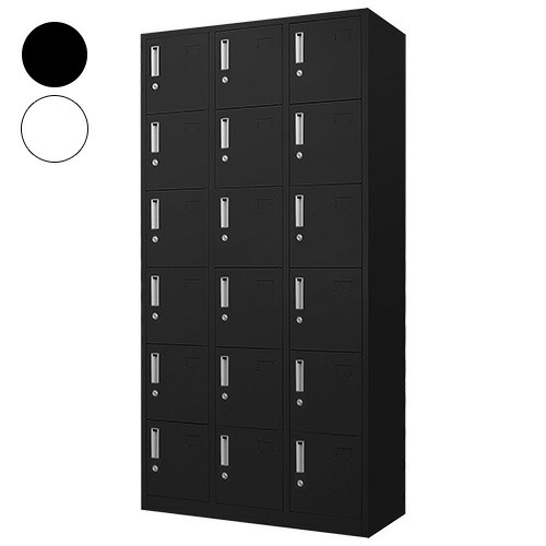 法人様限定販売】 ロッカー 18人用 3列6段 高さ180cm 工具不要で