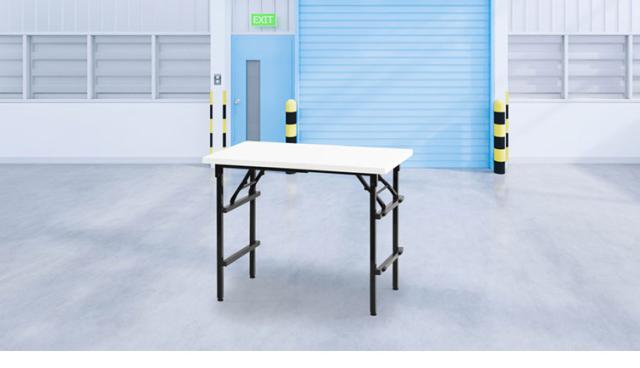 作業台 120×60cm 折りたたみ 折りたたみ作業台 耐荷重200kg ワークデスク ワークテーブル 作業テーブル 軽量 テーブル 工場 完成品 作業机 折畳(代引不可)【送料無料】_1