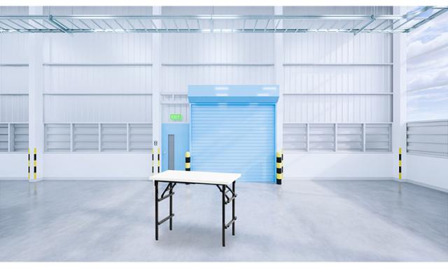 【※法人様限定販売】 テーブル 折りたたみ作業台 180×60cm 折りたたみテーブル ワークテーブル 作業テーブル 軽量 テーブル 工場 施設(代引不可)【送料無料】の通販は