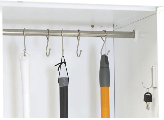 掃除用具入れ 幅90cm 奥行50cm 高さ180cm 鍵付き ロッカー 掃除用品 掃除用具 掃除道具 掃除グッズ 収納 スチールロッカー 掃除道具入れ 学校 オフィス(代引不可)【送料無料】_9