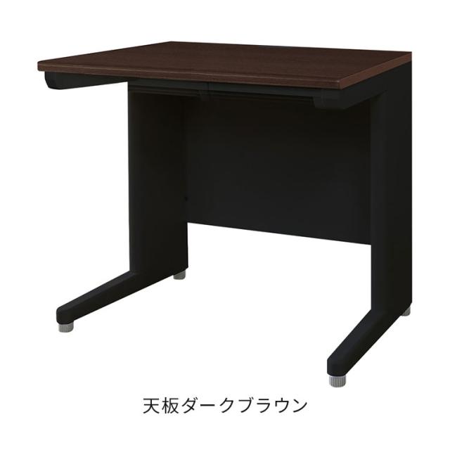 オフィスデスク 平机 本体ブラック スリム 幅800×奥行600mm ワークデスク パソコンデスク 事務机 作業机 学習机 机 シンプル 木目 LHD-086B オフィスワーク デスク(代引不可)【送料無料】_3