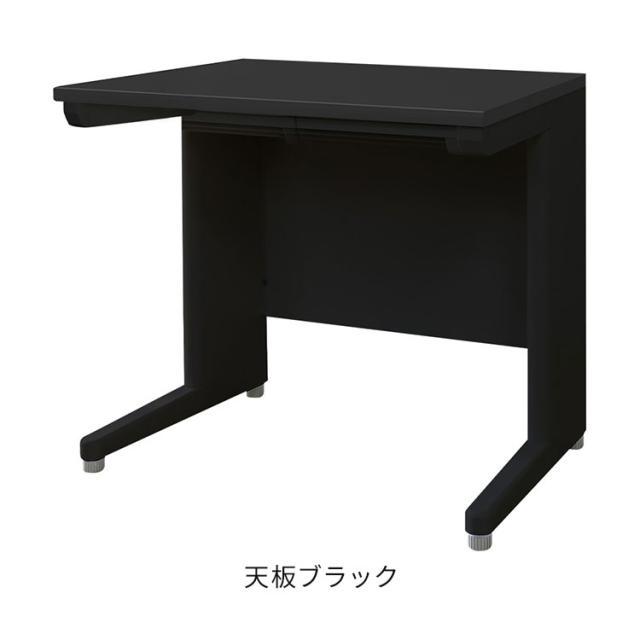 オフィスデスク 平机 本体ブラック スリム 幅800×奥行600mm ワークデスク パソコンデスク 事務机 作業机 学習机 机 シンプル 木目 LHD-086B オフィスワーク デスク(代引不可)【送料無料】_4