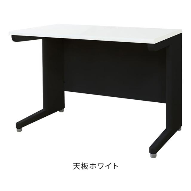 オフィスデスク 平机 本体ブラック スリム 幅1000×奥行600mm ワークデスク パソコンデスク 事務机 作業机 学習机 机 シンプル 木目 LHD-106B オフィスワーク デスク(代引不可)【送料無料】_1