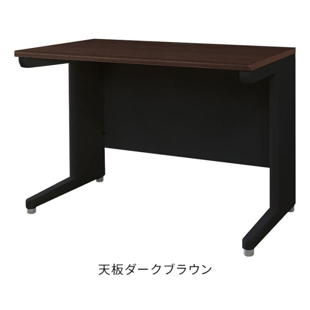 オフィスデスク 平机 本体ブラック スリム 幅1000×奥行600mm ワークデスク パソコンデスク 事務机 作業机 学習机 机 シンプル 木目 LHD-106B オフィスワーク デスク(代引不可)【送料無料】_3