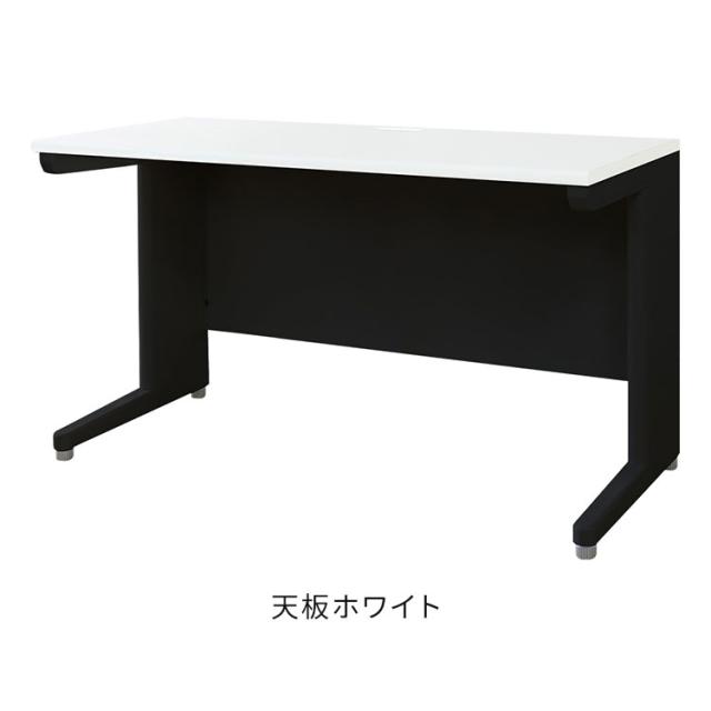 オフィスデスク 平机 本体ブラック スリム 幅1200×奥行600mm ワークデスク パソコンデスク 事務机 作業机 学習机 机 シンプル 木目 LHD-126B オフィスワーク デスク(代引不可)【送料無料】_1