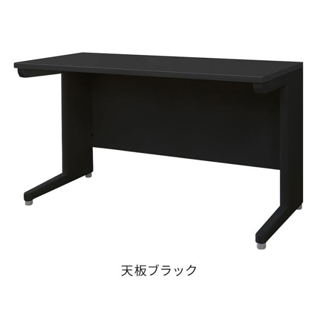 オフィスデスク 平机 本体ブラック スリム 幅1200×奥行600mm ワークデスク パソコンデスク 事務机 作業机 学習机 机 シンプル 木目 LHD-126B オフィスワーク デスク(代引不可)【送料無料】_3