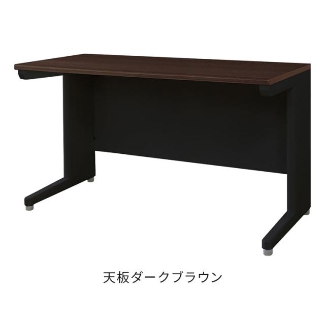 オフィスデスク 平机 本体ブラック スリム 幅1200×奥行600mm ワークデスク パソコンデスク 事務机 作業机 学習机 机 シンプル 木目 LHD-126B オフィスワーク デスク(代引不可)【送料無料】_4
