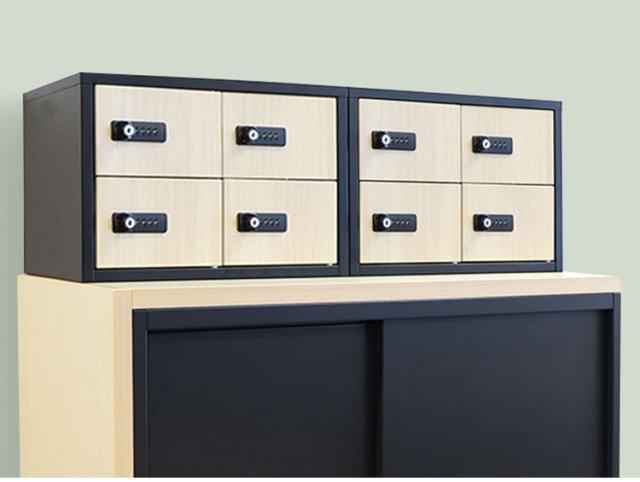 貴重品ロッカー 小型 鍵付きダイヤル錠 4人用 ロッカー (2列2段 4人用) 貴重品ロッカー 小型 鍵付きダイヤル錠4人用 ロッカー 金庫2列2