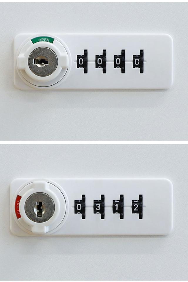 ロッカー ダイヤル錠 2列4段 8人用 貴重品入れ 貴重品ロッカー