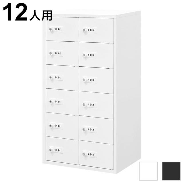 ロッカー ダイヤル錠 2列6段 12人用 貴重品入れ 貴重品ロッカー 貴重品収納 セキュリティボックス キャビネット おしゃれ 鍵 盗難 NSAFE-26-2 保管庫 鍵付きボックス(代引不可)【送料無料】