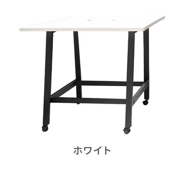【※法人様限定販売】 ハイテーブル キャスター付 幅1200mm 幅120cm 会議 オフィス 会議用テーブル 会議テーブル ワークテーブル カウンターテーブル 作業テーブル 配線ボックス付 オフィス家具(代引不可)【送料無料】_14