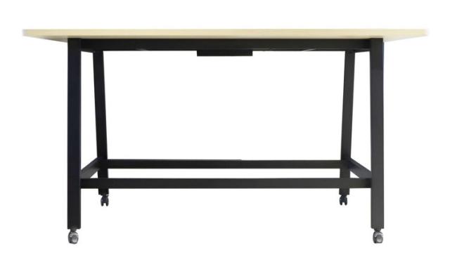 【※法人様限定販売】 ハイテーブル キャスター付 幅1200mm 幅120cm 会議 オフィス 会議用テーブル 会議テーブル ワークテーブル カウンターテーブル 作業テーブル 配線ボックス付 オフィス家具(代引不可)【送料無料】_6