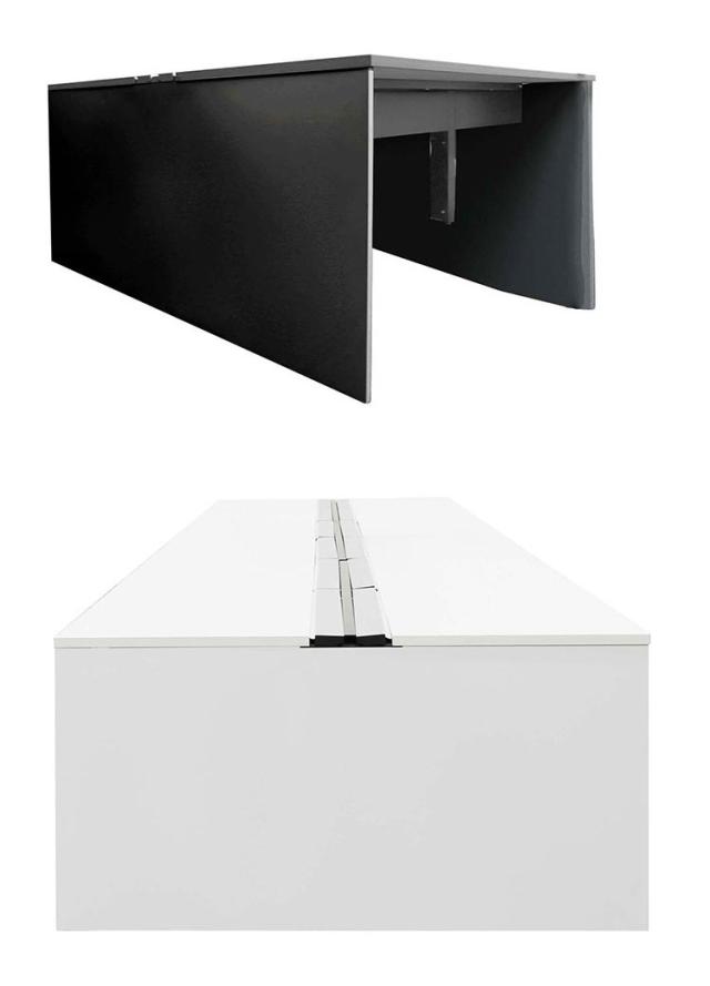 【※法人様限定販売】 ワークプロ フリーアドレスデスク 2人増連用 増連用 2人用 幅120×奥行140cm 配線ボックス付き オフィスデスク ワークデスク パソコンデスク 事務机 会社 WPF-1214Z(代引不可)【送料無料】_11