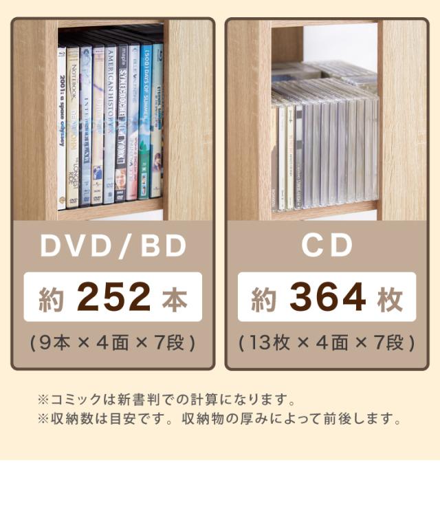 本棚 回転コミックラック 7段 CMRK-07 高さ159cm スリム 回転ラック 回転棚 本棚 書棚 回転収納 収納棚 本収納 コミックラック【送料無料_8
