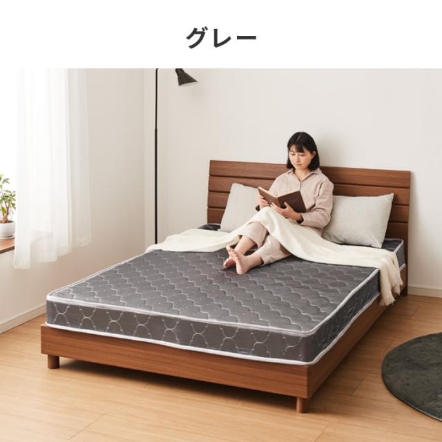 未使用訳あり　圧縮ロールでお届け ボンネルコイルマットレス　セミダブル　ホワイト ボンネルコイル マットレス セミダブル 厚さ14cm 圧縮梱包