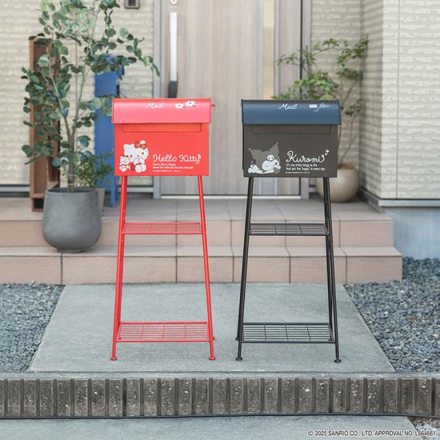サンリオキャラクターズ ポスト 置き型 ハローキティ クロミ ガーデンポスト 盗難防止 工事不要 簡単設置 ガタ付き防止 屋外 かわいい おしゃれ ガーデンシリーズ(代引不可)【送料無料】
