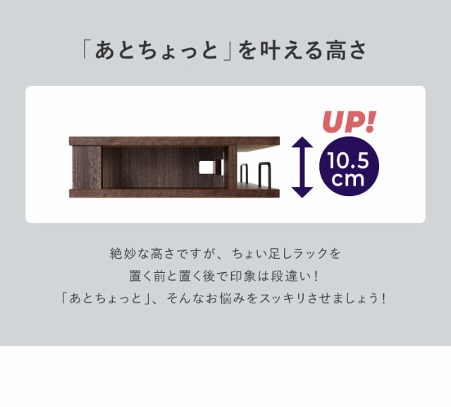 完成品 ちょい足しラック プラス 幅110 テレビ台 収納 ローボード