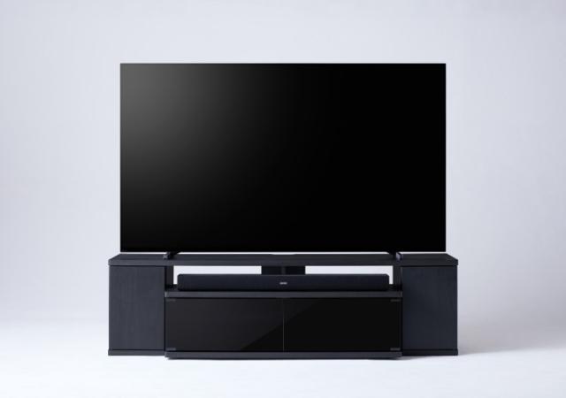 テレビ台 テレビスタンド 幅150cm 高さ40cmAS-SBS1500 木製 背面収納 ケーブル収納 フロート(代引不可)【送料無料】_4