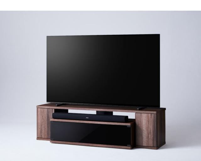 テレビ台 テレビスタンド 幅150cm 高さ40cmAS-SBS1500 木製 背面収納 ケーブル収納 フロート(代引不可)【送料無料】_5
