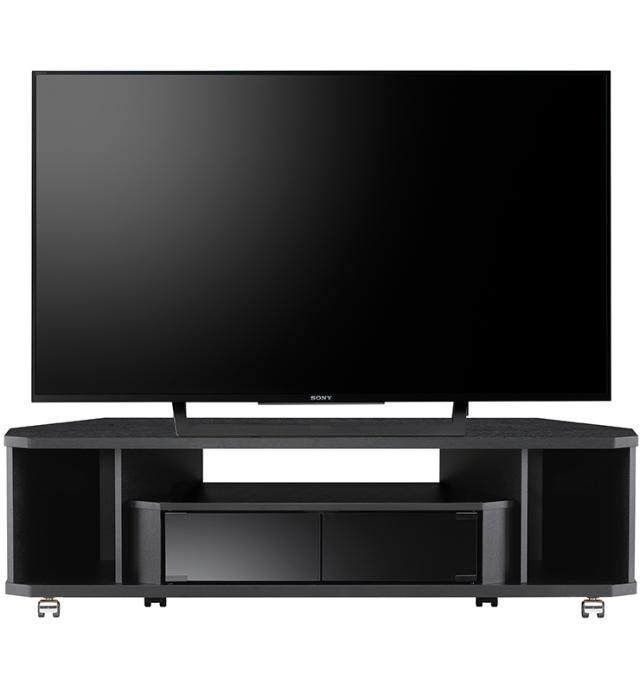 朝日木材加工 テレビ台 KAD style 52型 幅120㎝ ブラック キャスター