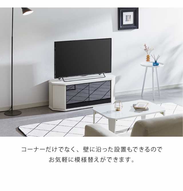 テレビ台 コーナー テレビラック ラック テレビ 角 幅100 RCA-1000AV-CR TV台 AVラック テレビボード キャスター  コーナーボード(代引不｜au PAY マーケット