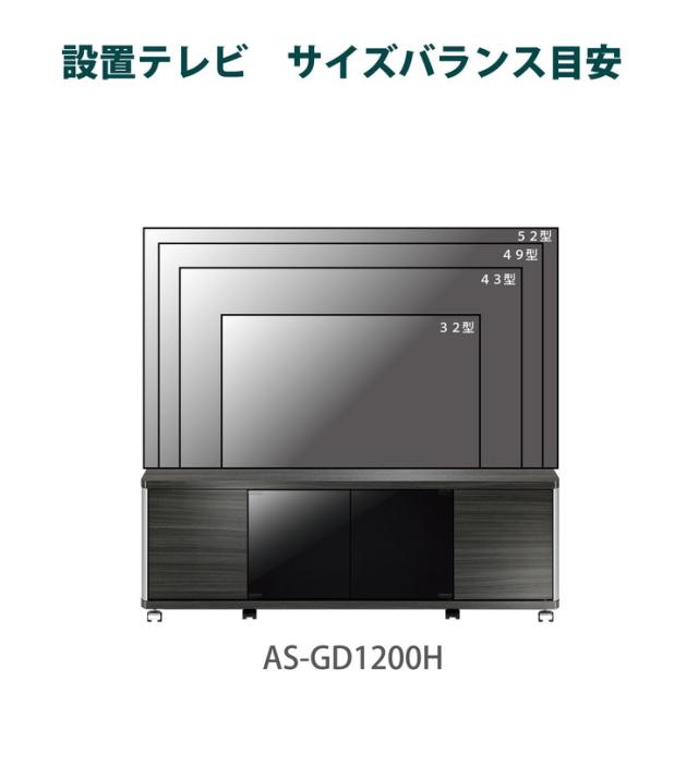 テレビ台 ハイタイプ 幅120cm ブラック 黒系 モダン おしゃれ ヴィンテージ 木目調 キャスター付き(代引不可)【送料無料】_1