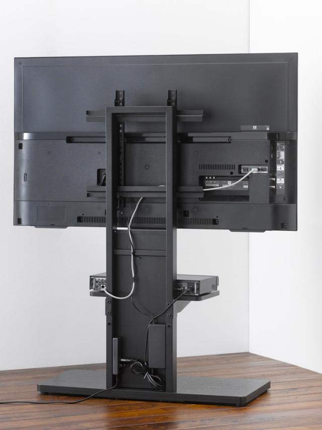 壁よせ テレビ台 幅80cm 支柱板 リバーシブル テレビボード AVボード テレビラック ヴィンテージ おしゃれ(代引不可)【送料無料】_4