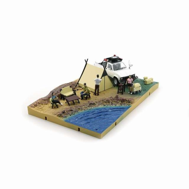 BM CREATIONS 1/64スケール トヨタ 80ハイラックス N60N70 ホワイト アクセサリー&キャンピング ジオラマセット 64B0384(代引不可)【送料無料】