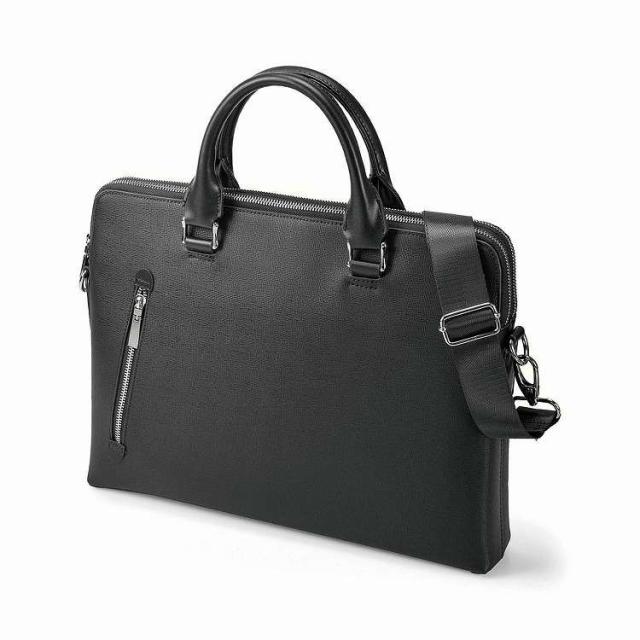 BUSITOOL トラウティ ブリーフケース 薄マチ ダブルルーム型 ブラック 22-5352-10(代引不可)【送料無料】