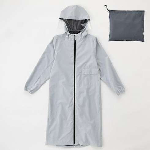 AP学生用サイクルコート L ライトグレー 5002336(代引不可)【送料無料】