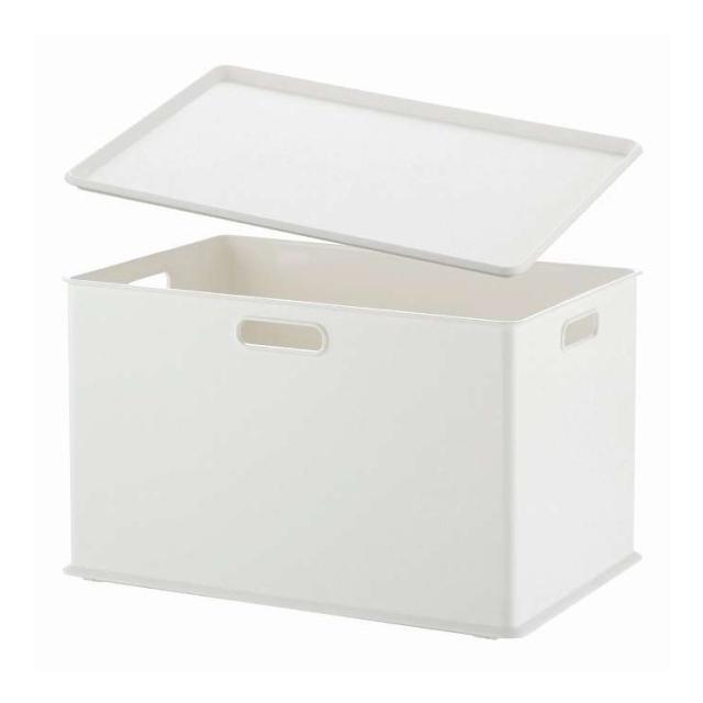 収納用品 natura(ナチュラ) インボックス L+プレート 各3個組 ホワイト NIB-L3PML3 WH-3(代引不可)【送料無料】