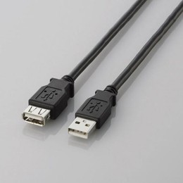 USB2.0延長ケーブル(A-A延長タイプ)U2C-E50BK エレコム(代引き不可) - CPU