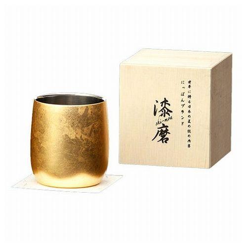ウチキ 漆磨 漆塗りカップ 箔衣 はくごろも ダルマカップ 二重構造 SCW-D801(代引不可)【送料無料】 8,408円