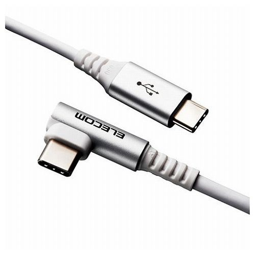 【5個セット】エレコム USB Type Cケーブル タイプCケーブル PD対応 抗菌・抗ウィルス USB2.0 C-C L字コネクタ 認証品  スマホ充電ケーブ｜au PAY マーケット