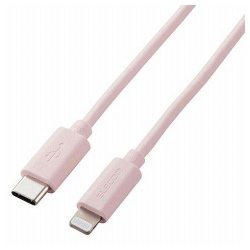 【5個セット】エレコム ライトニングケーブル Type-C-Lightning 1m ピンク U2C-APCL10PNX5(代引不可)【送料無料】