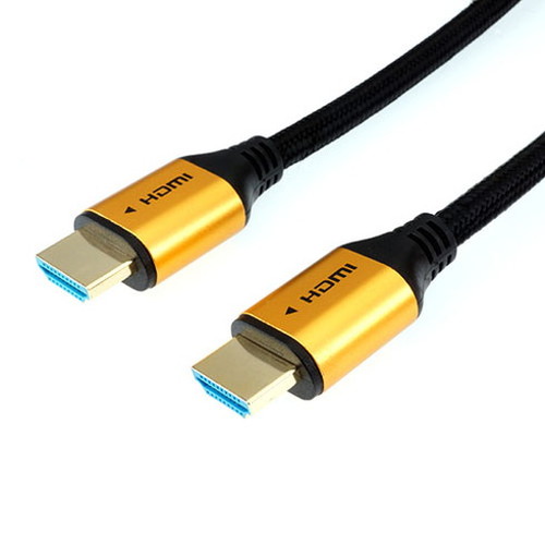 【5個セット】ホーリック HDMIケーブル 5m メッシュケーブル ゴールド HDM50-524GBX5(代引不可)【送料無料】_1