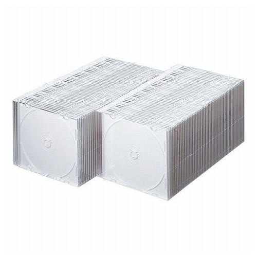 サンワサプライ Blu-ray・DVD・CDケース スリムタイプ・100枚セット・ホワイト FCD-PU100MWN(代引不可)【送料無料】