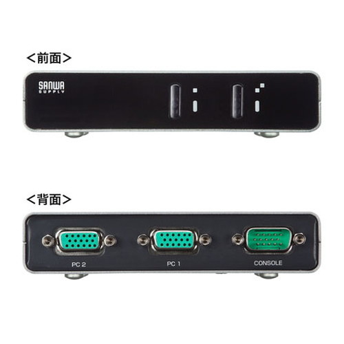 サンワサプライ パソコン自動切替器 2:1 SW-KVM2LUN2(代引不可)【送料無料】